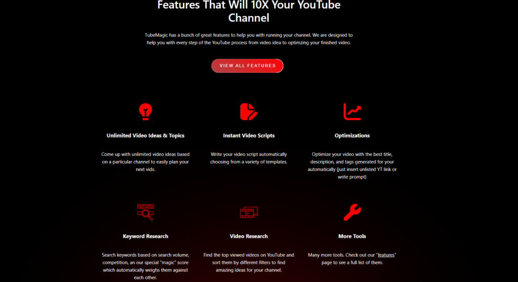 features of TubeMagic